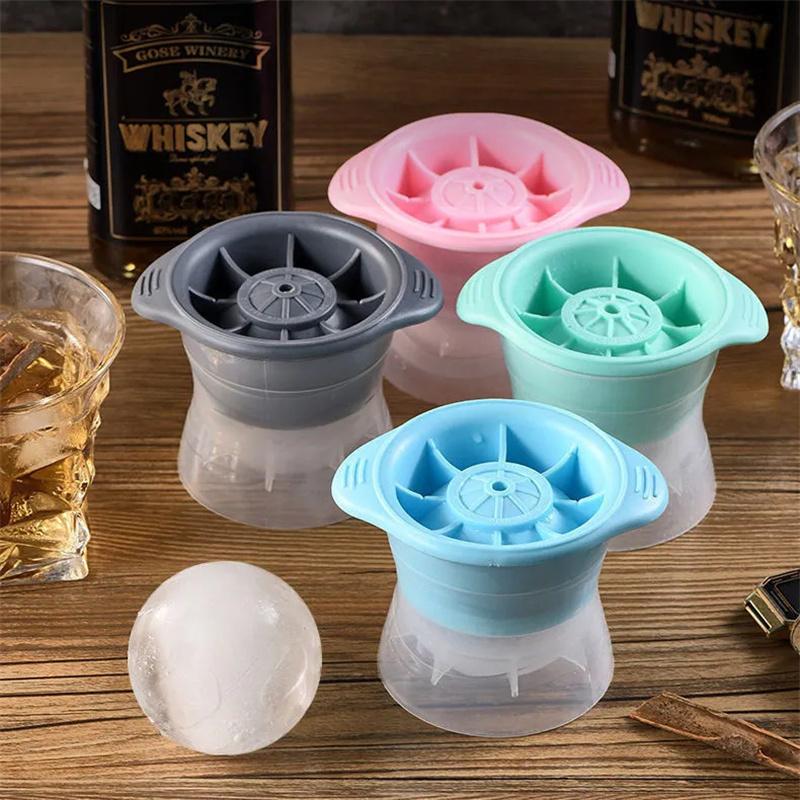 Silicone Sphere Ice Mold, Ice Hockey Mold, Whiskey Cocktails Drinks Partner Ice Cream Tool Diy Ball Mold