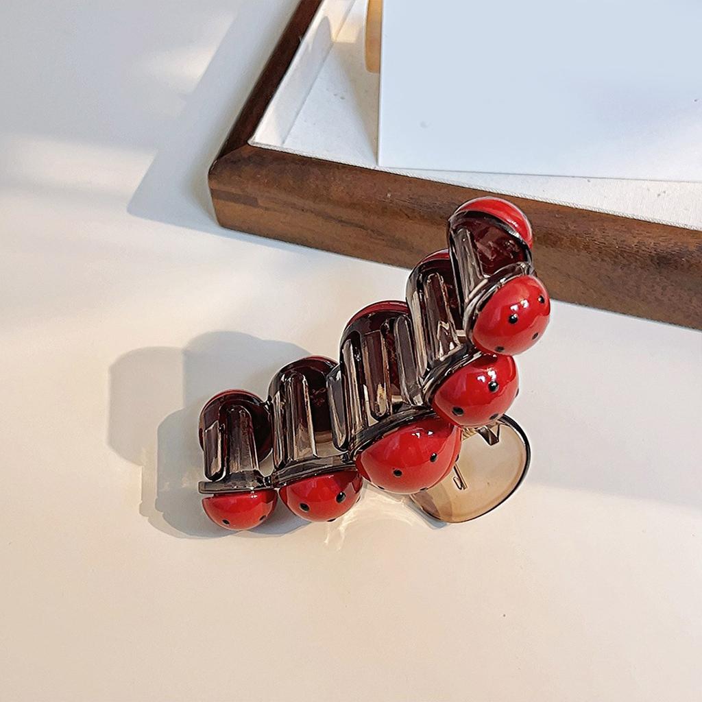 Hair Claw Clip Princess Theme Hair Jaw Clamps Cute Ladybird Hair Catch Barrettes Strong Hold Hairpin for Girls