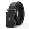 Frosted Automatic Buckle Edge Two-Layer Cowhide Belt, Business And Leisure Men'S Trendy Belt