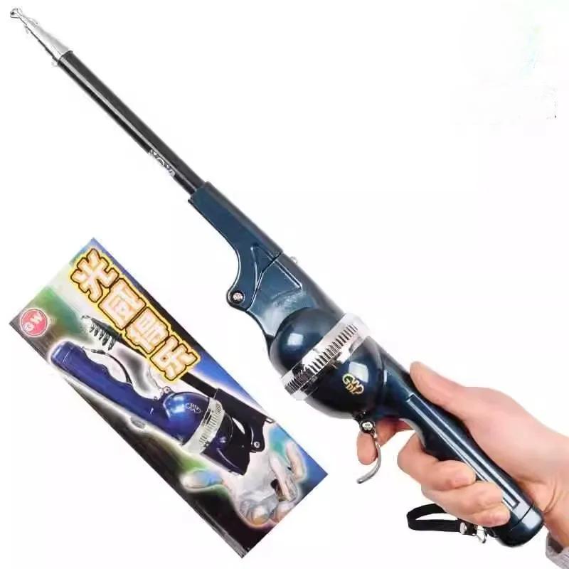 

Складное удилище для морской рыбалки, береговой заброс, ультракороткая секция, портативное мини-удилище, удилище и катушка интегрированные 1Pc