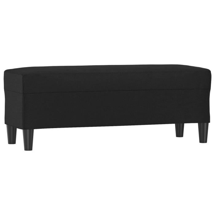 349415 vidaXL Bench Black 100x35x41 Cm Faux Leather