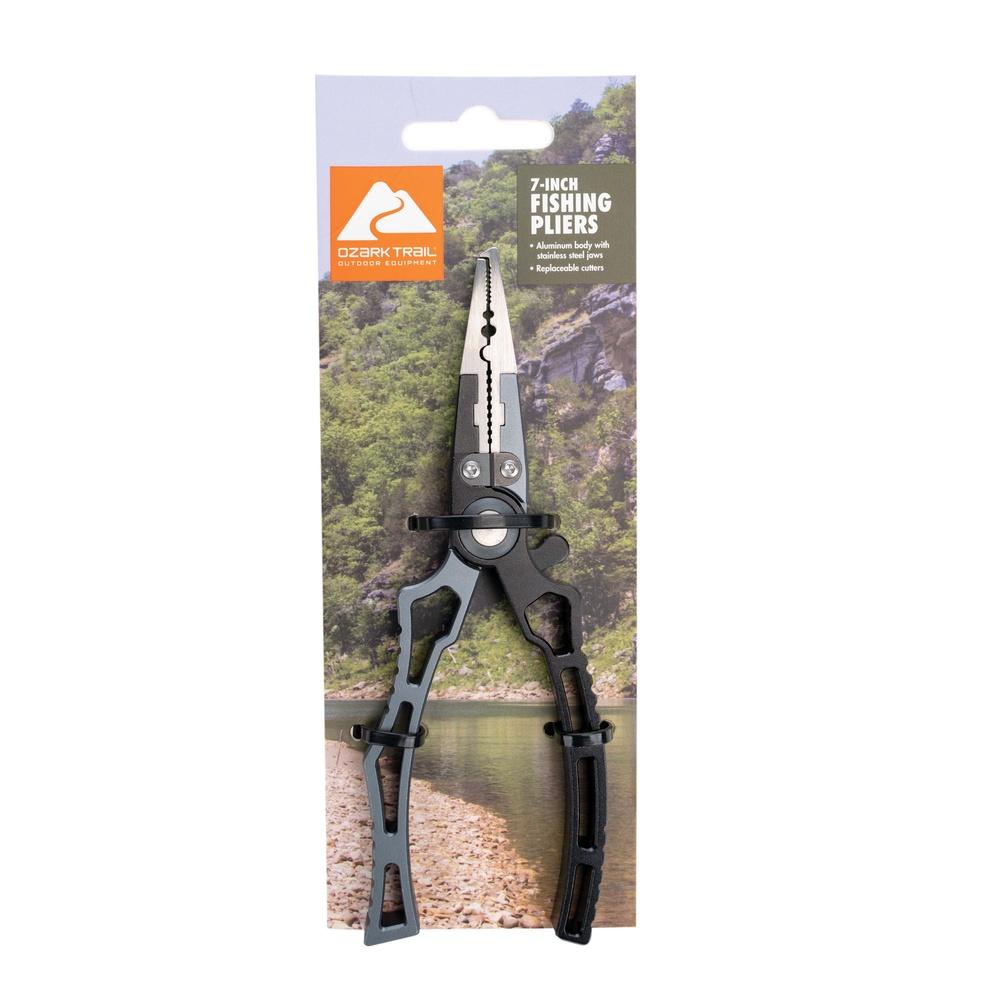 

6,5-дюймовые алюминиевые рыболовные плоскогубцы с челюстями из нержавеющей стали, сменными кусачками для проволоки, обжимными инструментами и функцией блокировки United States