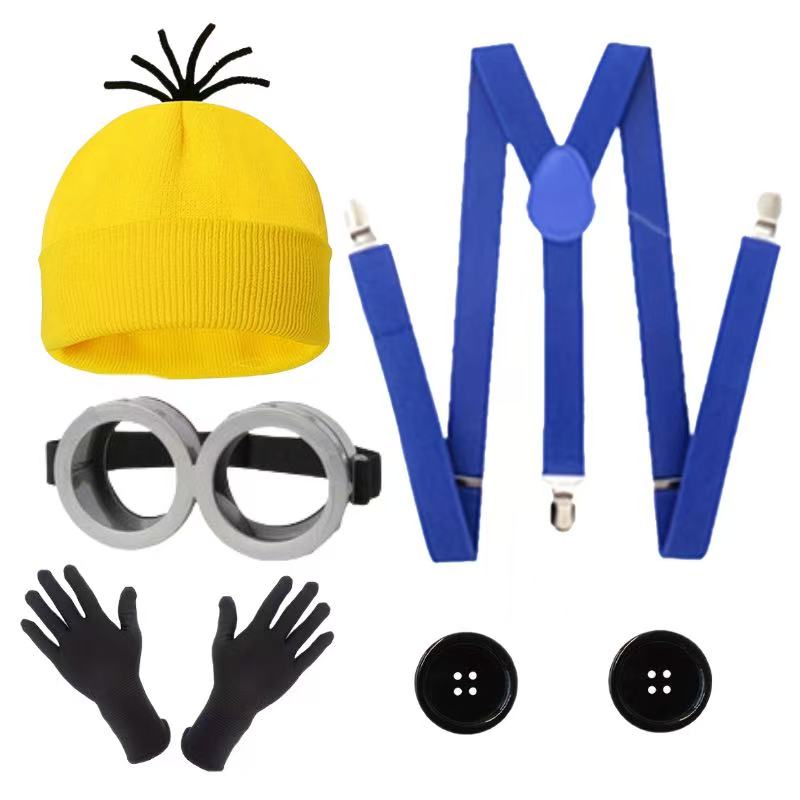 

Ernie Inspired Adult and Youth Costume Set - Suitable for Halloween, Role Playing, Birthday Parties, Christmas Party Costumes синий