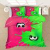 Conjunto de Roupa de Cama Desenho Animado Jogo Impressão 3D Crianças Popular Splatoon Capas de Edredom Fronhas Edredom Conjunto de Roupa de Cama Roupa de Cama Roupa de Cama