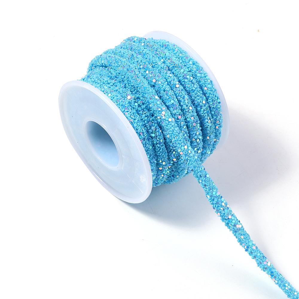 5yards/lot Rhinestone Tube Cord Rope Rhinestones Sequins Trimmings PVC Rope For Wedding Party DIY Clothing Shoes Headwear Decor