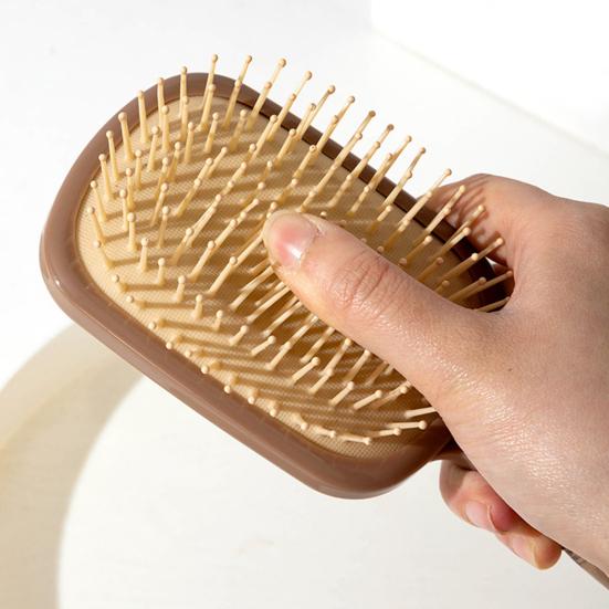 Air Cushion Brush with Mirror 2-in-1 Multi-functional Anti-static Scalp Massage Comb Men Women Portable Hair Styling Detangling Brush