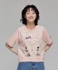 Pipilapin Cute Fit Crop Short Sleeve T-Shirt/Fs7Wm32F Pink
