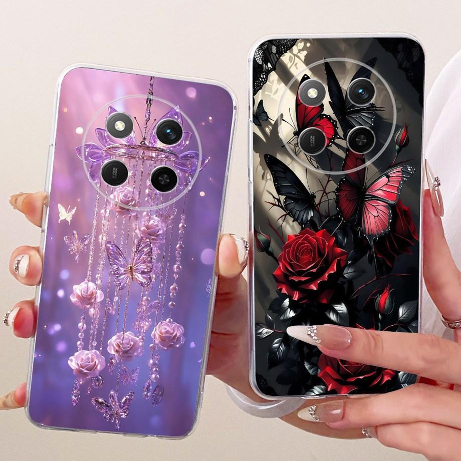 Dragon Lion Animal Printed For Honor Magic 7 Lite 7 Pro Magic7 Phone Case On Honor X9C Smart Cover Clear Silicone Butterfly Capa