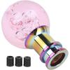 Aramox Universal Manual Gear Shift Knob, Crystal Bubble Acrylic Design with 3 Adapters, 8mm/10mm/12mm Thread Size