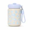 Leopard Print Straw Thermos Cup 360ml Drinking   Water Cup Insulated  Water Bottle  Kitchenware