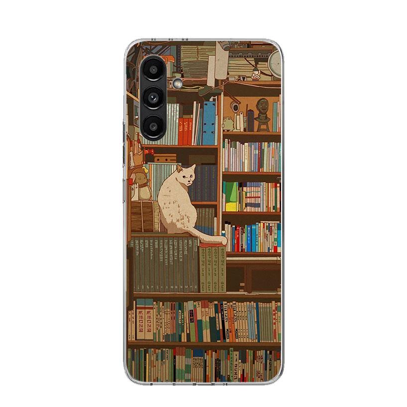 Read Books illustration Reading Phone Case For Samsung Galaxy A16 A26 A36 A56 A15 A14 A13 A55 A54 A53 A35 A34 A33 A25 A24 A23 A0