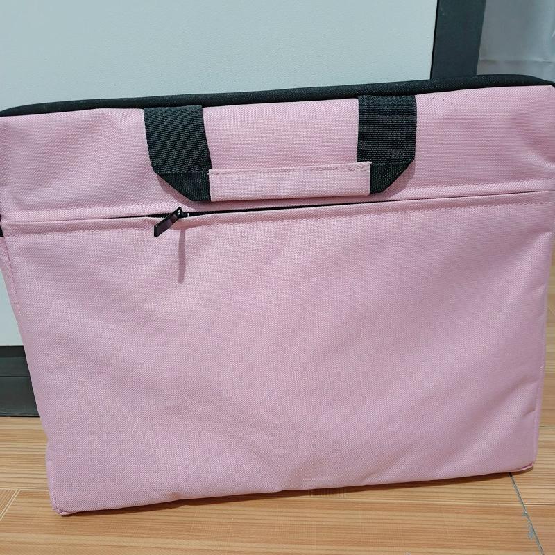 

TS JYL laptop bag,New Business Laptop Solid Color Thick Bag Custom Logo Handbag Factory 15.6 inches рожевий