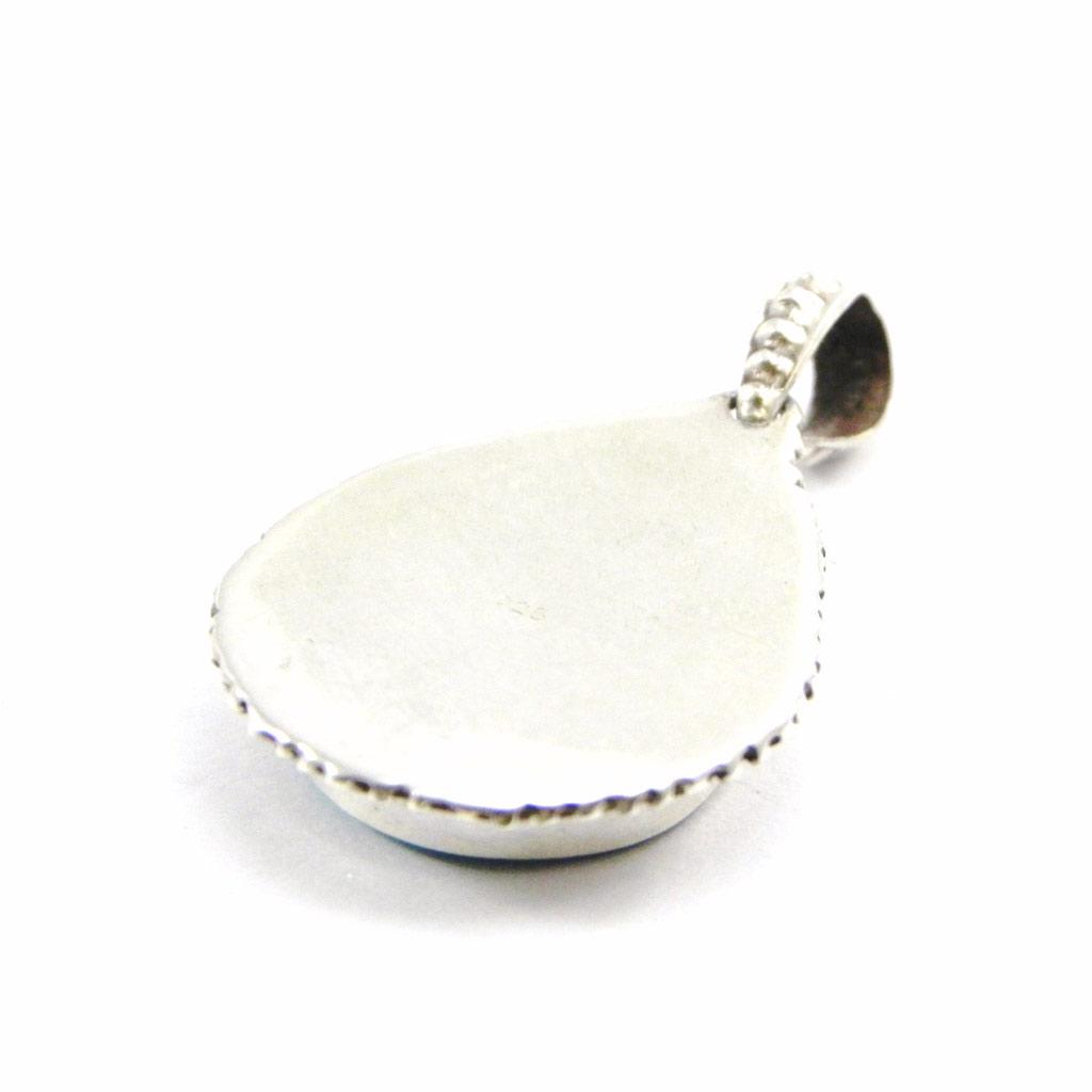 Les Trésors De Lily [I2801] - Turquoise 'Hatari' Silver Pendant