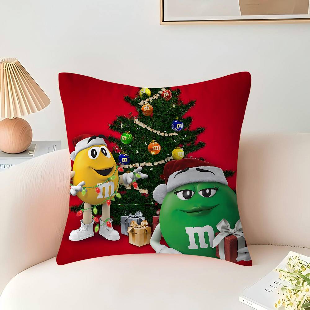 M-M And M-Ms Cushion Cover Pillowcase Upholstery Sofa Throw Pillow Home Decor Pillowcas