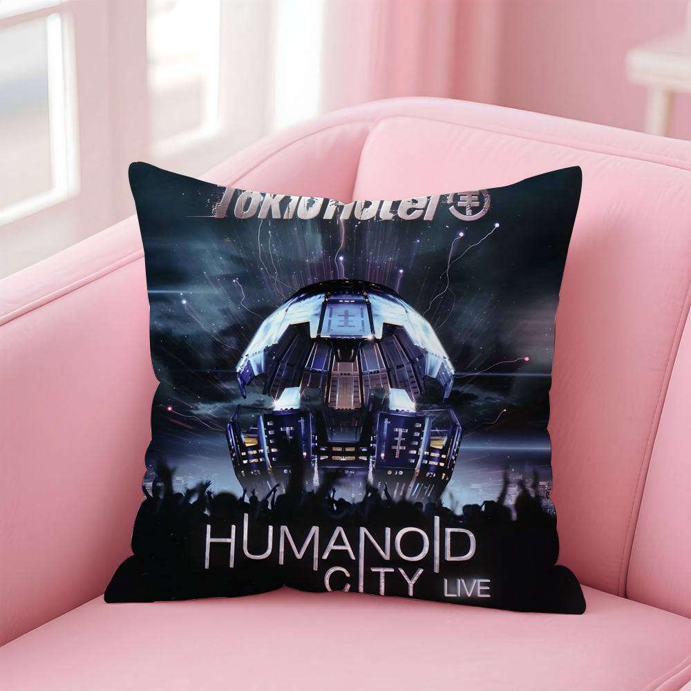 Band T-Tokio H-Hotel Cushion Cover Comfortable Reversible Pillow Cover Ideal for Car Sofa Bedroom & Beyond