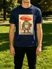 Classic Ukiyo E Rain Frog With Red Umbrella Retro Art Unisexs Crew Neck Short Sleeve Tee Casual Street Daily Soft Basic Wear Top
