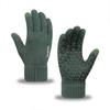 Men'S And Women'S Knitted Touch Screen Gloves Winter Outdoor Cold Protection Warm Plush Jacquard Gloves