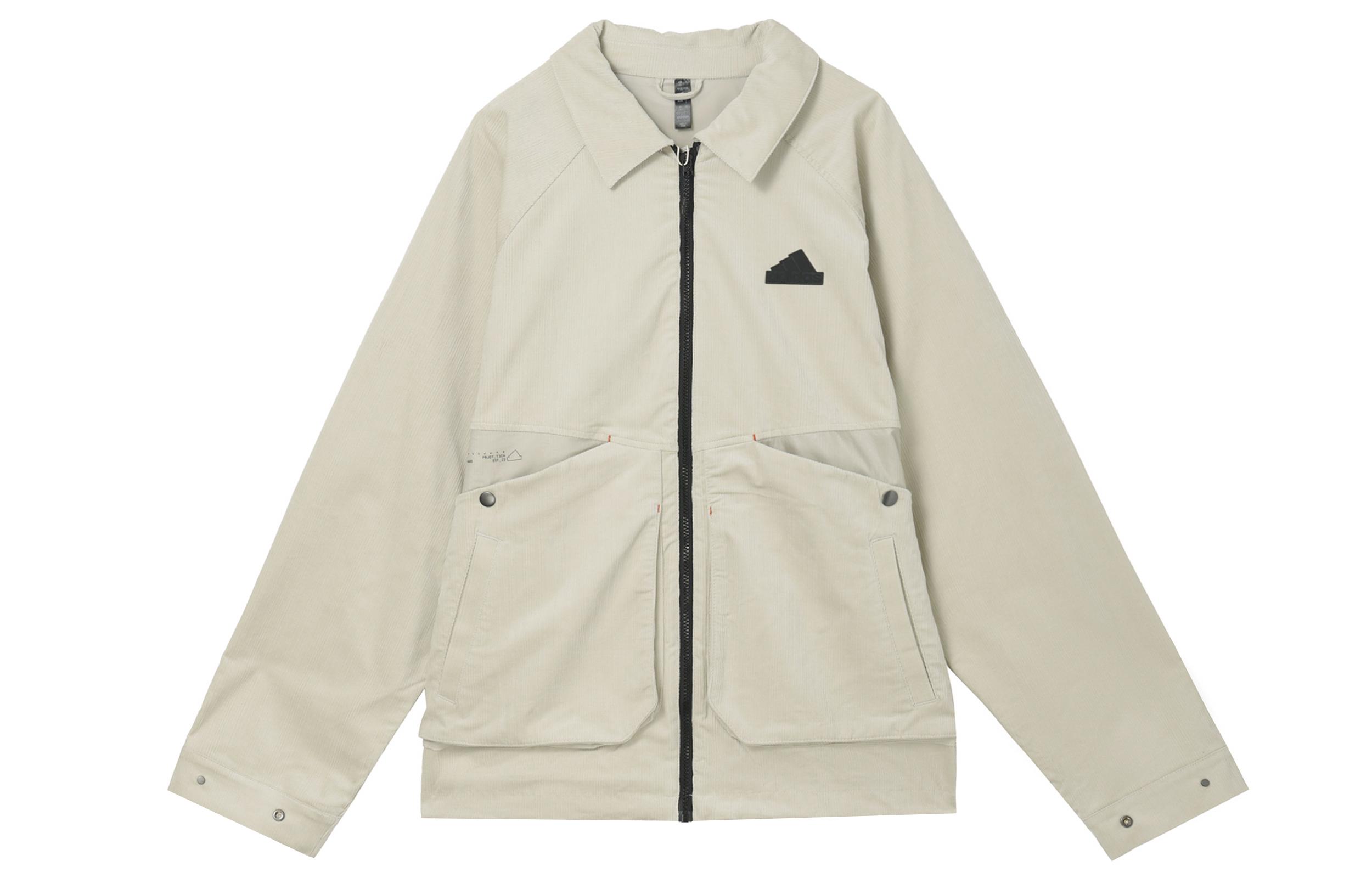 Adidas Jacket Men s Sesame Seeds Earth Gray JI8687 XL