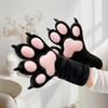 Guanto Zampa di Bestia Spesso Guanti Zampa di Gatto Peluche Lungo Guanti Artiglio di Gatto Cartone Animato Costume Cosplay
