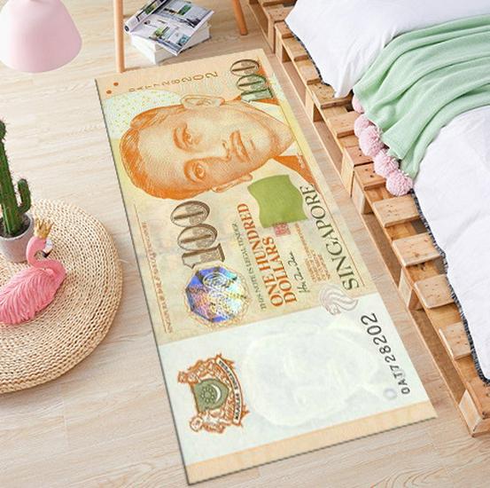 Non-slip Rectangular Rug for Bedroom, Living Room, or Entrance