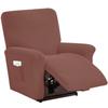 Waterproof Polar Fleece Recliner Cover Elastic Solid Color Recliner Cover Armchair Cover Split All Inclusive Lazy Chair Cover