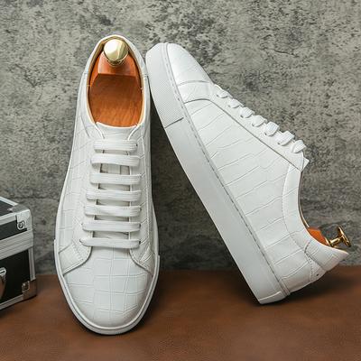 Mode 2024 Herren Business Casual Schuhe Luxus Weiche Herren Sneaker Walking Flache Schuhe Weiß Mode Mokassins Herren Outdoor Gesellschaftsschuhe
