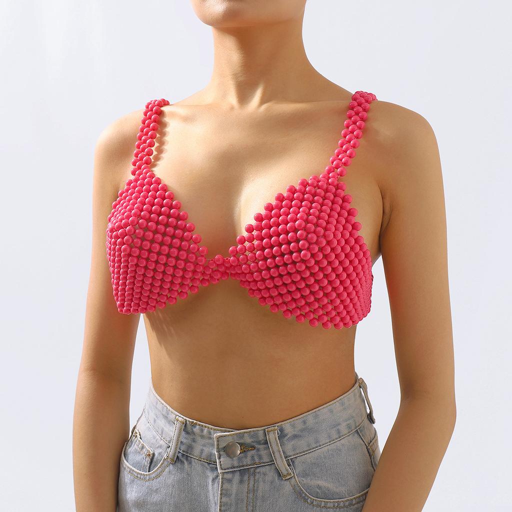 Exaggerated Sexy Suspender Jewelry Fashion Retro Creative Beaded Novel Personality Chest Jewelry Body Chain