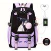 Animation Schoolbag Ghost Destroyer Blade Trend USB Large Capacity Student Ridge Backpack