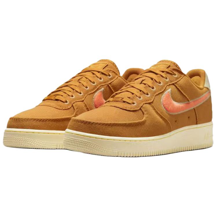 Nike Air Force 1 Low Canvas Pack - Wheat Unisex Sneakers Tan Team-Gold Alabaster HV1204-700