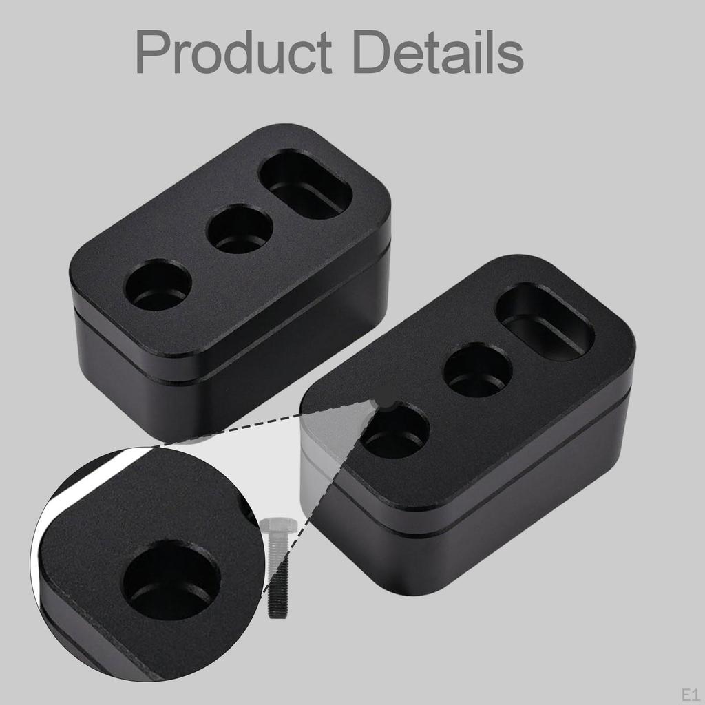 2x Seat Spacers Front Easy to Install Aluminum Alloy Replace Riser Driver or Passenger