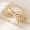 Elegant Retro Sunflower Sun Earrings Multifunctional Fashion Jewelry for Women Daily Party Gathering