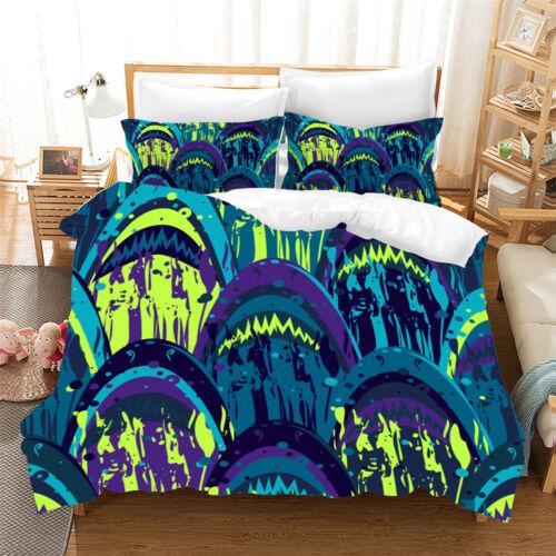 Σετ Πάπλωμα Παπλωματοθήκη Μονό Διπλό Queen King Super King Κρεβάτι Καρχαρίας Θάλασσα