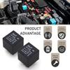 Pack Of 4 Car Starter Relays, 5-Pin 12V Accessory Power, Waterproof Relay Switch, Universal For Most Cars, Trucks And Vans (Black #2)
