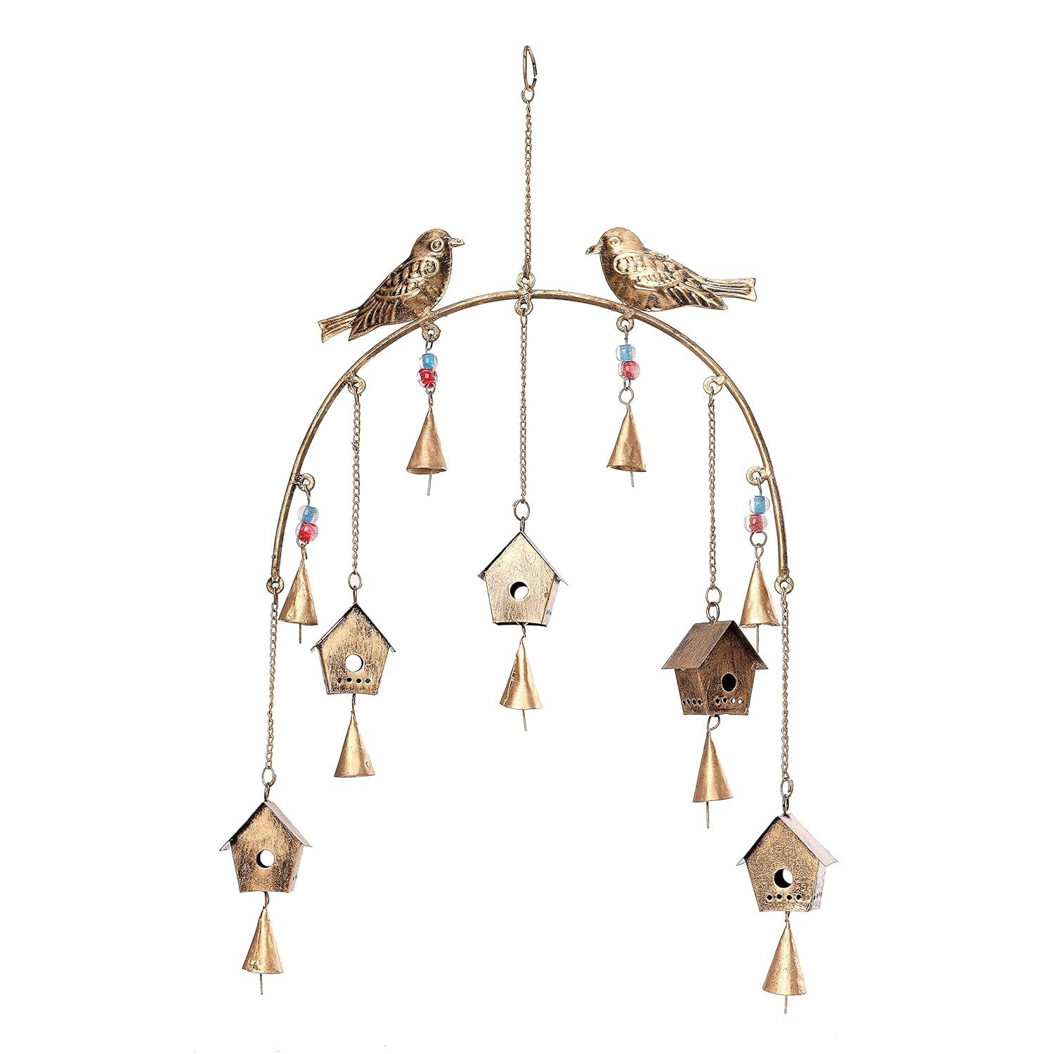 

Настенные колокольчики Скворечник, Wind Chime Wall Hanging Birdhouse, Duli