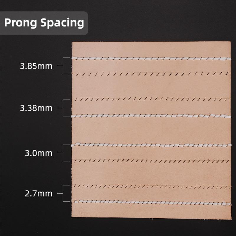 Steel Sharp Chisel French Style Pricking Leather Punching Tools Leather Punching Tool Polish-2.7/3.0/3.38/3.85mm