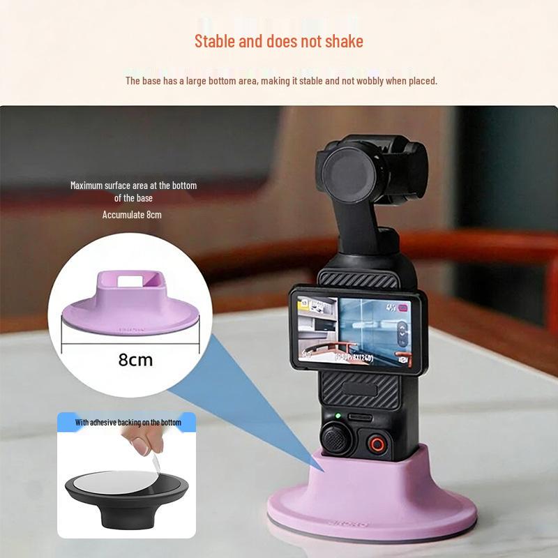 DJI Pocket 3/4 Silicone Camera Holder: Non-slip Base for OSMO Accessories