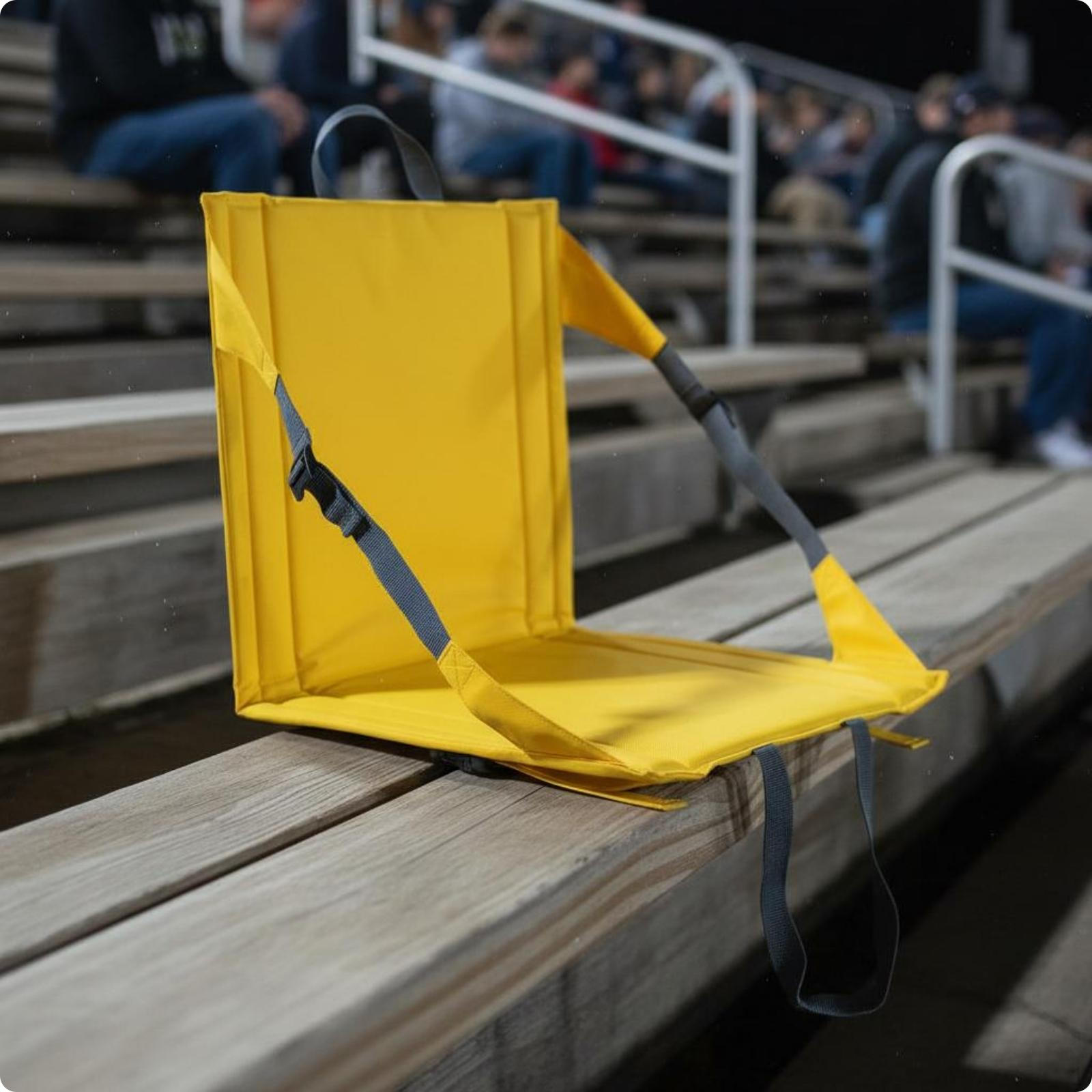 Stadium Seat with Backrest Back Support Portable Padded Bleacher Chair жёлтый