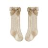 Class A Thin Mesh Summer Children's Mid-Calf Socks with Bow for Girls