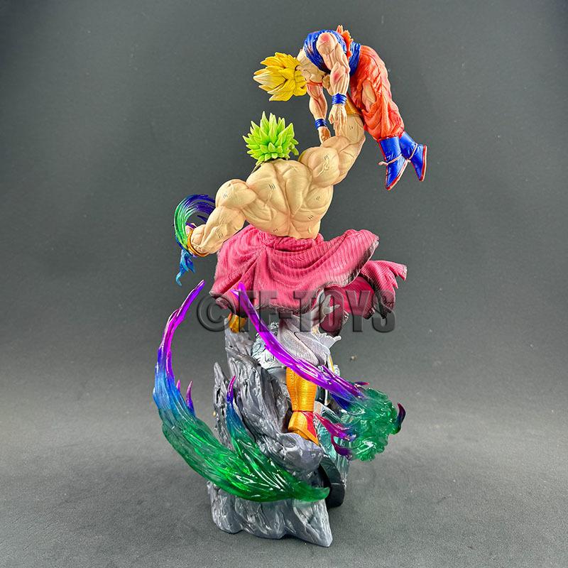 Anime Drogan Boll broly Vs Gocool Figure 28cm Pvc Action Figures Broly Statue Collection Model Toy Gifts