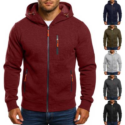 Men'S Zipper Jacket, Casual Retro Long Sleeved Cardigan Jacket