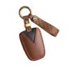 Moderne IX45 Handgefertigte Schlüsselhülle aus Rindsleder - Kreative Schutzhülle mit Schnalle
