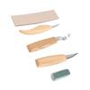 5pcs/set Wood Carving Tools Set Hand Wood Engraving Chisels Knife Spoon Carving Tool Set