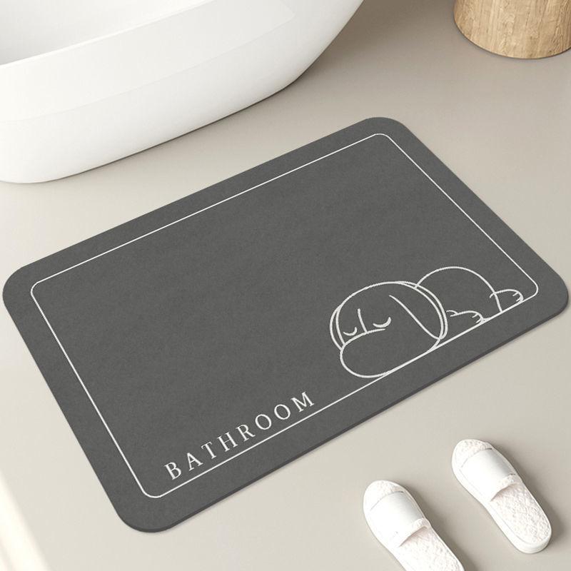 New bathroom absorbent mat bathroom quick-drying soft mat bathroom door carpet household soft mat bathroom mat