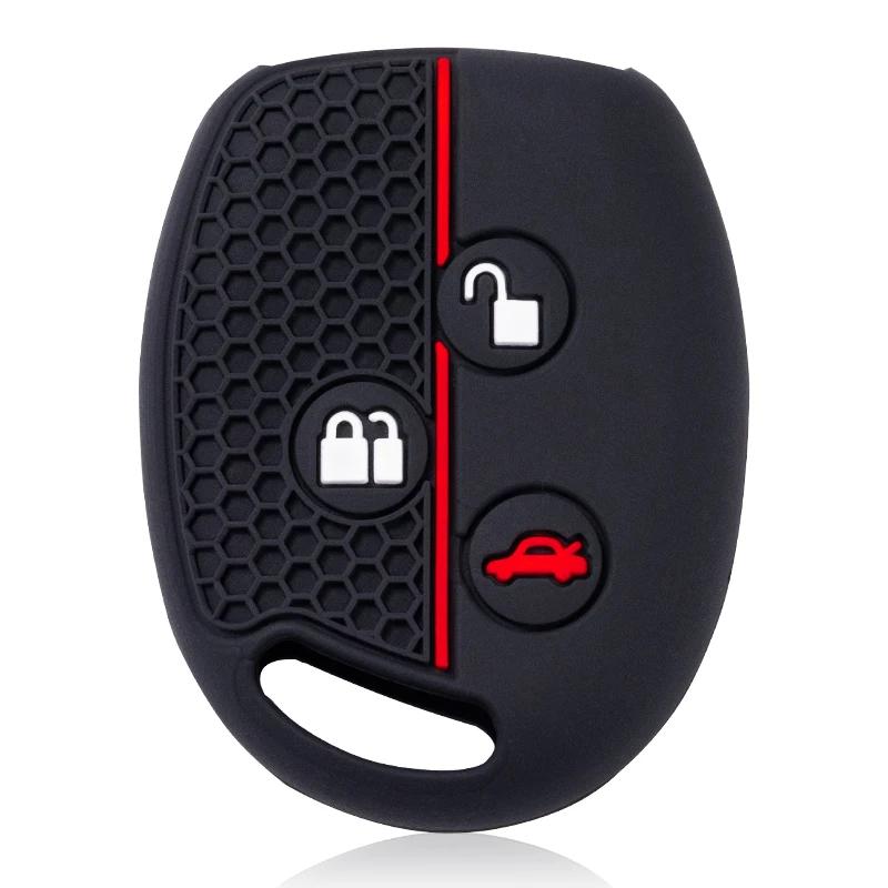 Silicone Protection Shell For Ford Mondeo Focus Fusion Fiesta Galaxy Transit 2008 2006 2007 Car Key Case Cover Accessories