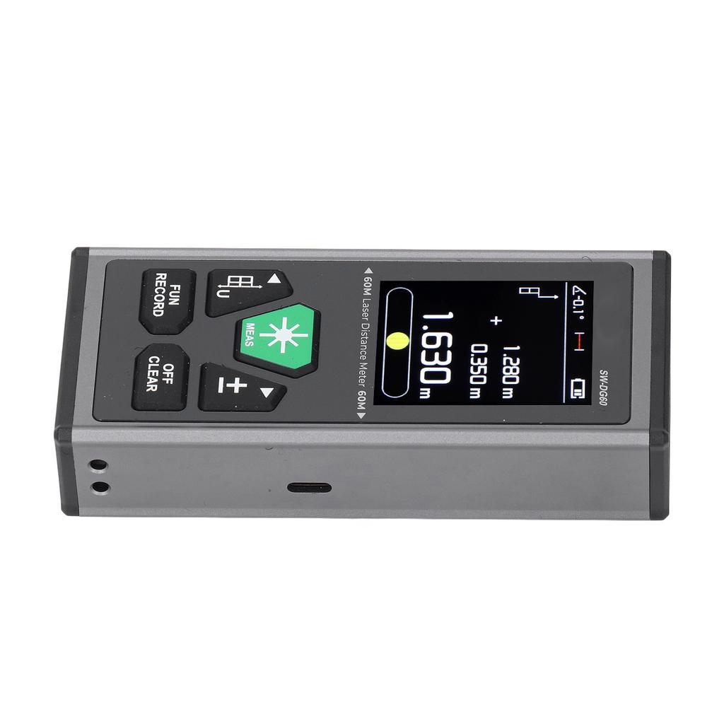 Dual Laser Distance Meter USB Rechargeable High Accuracy Multifunction Digital Laser Measurement