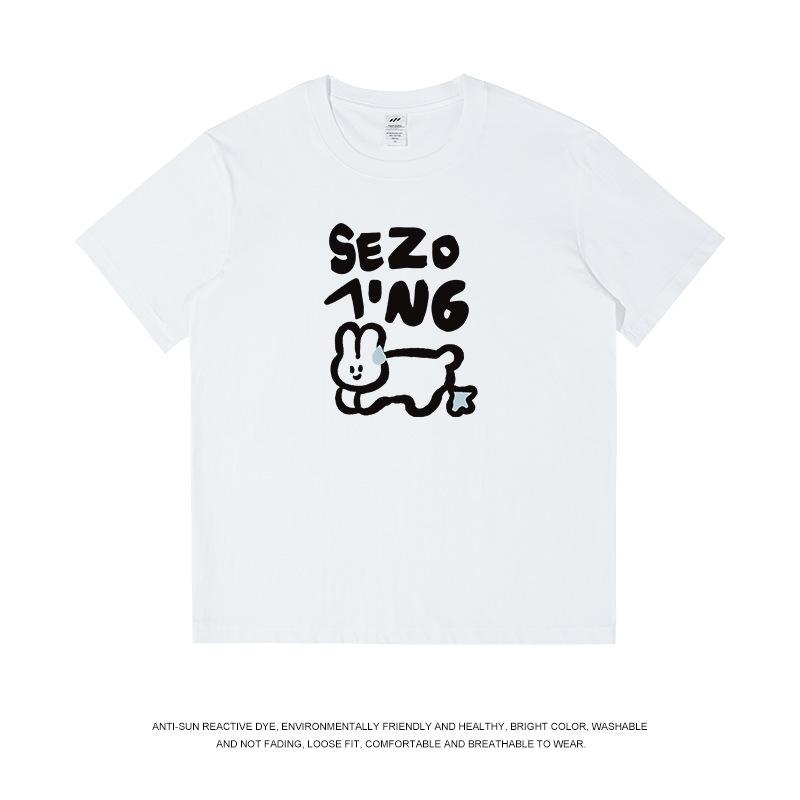 Three Sea Whale Men s Short Sleeve Summer New Multi-Color Loose Boys Casual Outside T-Shirt Men s Top Casual Fashion S 40-50kg 1980₽