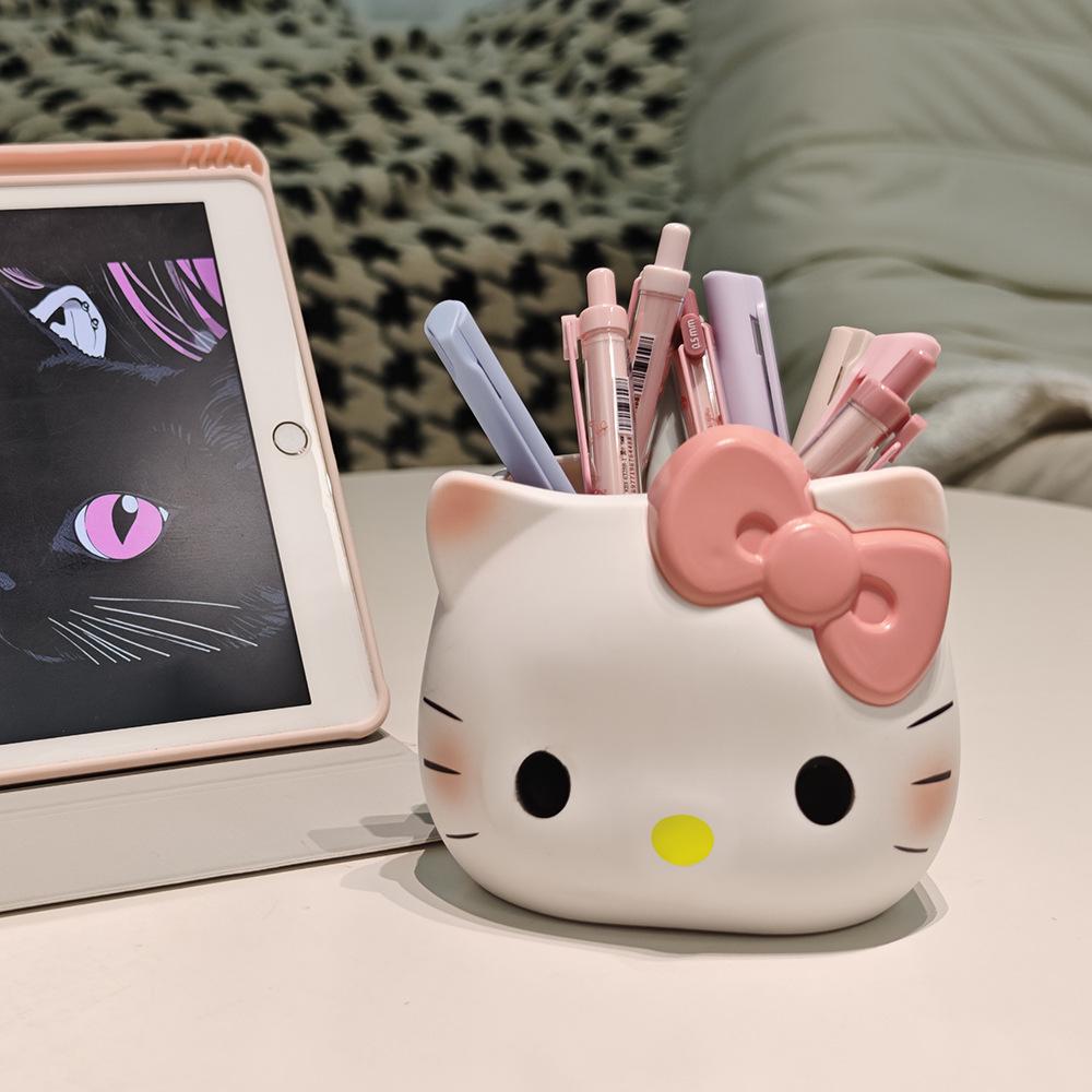 Pen Holder Official Authorized Makeup Brush Storage Bucket Cute Anime Desktop Organizer School Workspace Present