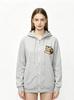 Hooded zipper sweater men's and women's short-sleeved cartoon long-sleeved cat print casual jacket spring and autumn couple's clothing