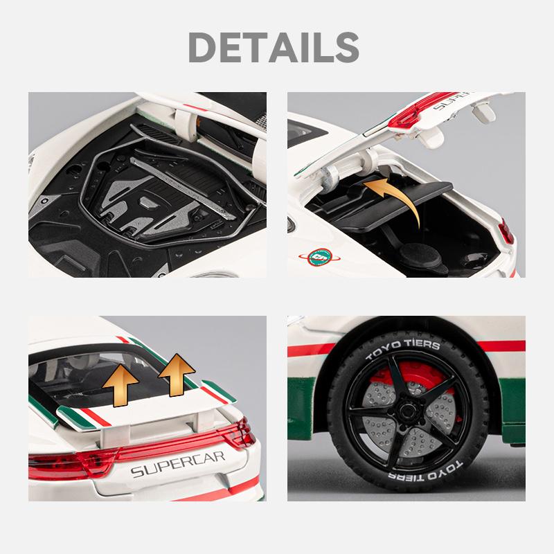 Spray 1/24 Porsche Panamera Track Edition Super Sport Car Alloy Metal Diecast Model Car with Light Pull Back Holiday Gift Friend