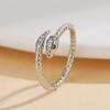 European and American Jewelry Cold Style High-end Snake Adjustable Ring for Women